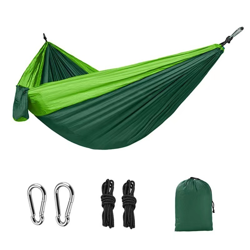 Parachute Outdoor Ultralight flat Nylon Camping haven Hammock swing tent luxury Bed with tree straps Hammocks