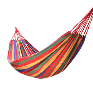 Rainbow Canvas Camping Portable hammock chair Garden Swing Outdoor Hammock Swings Beach Travel