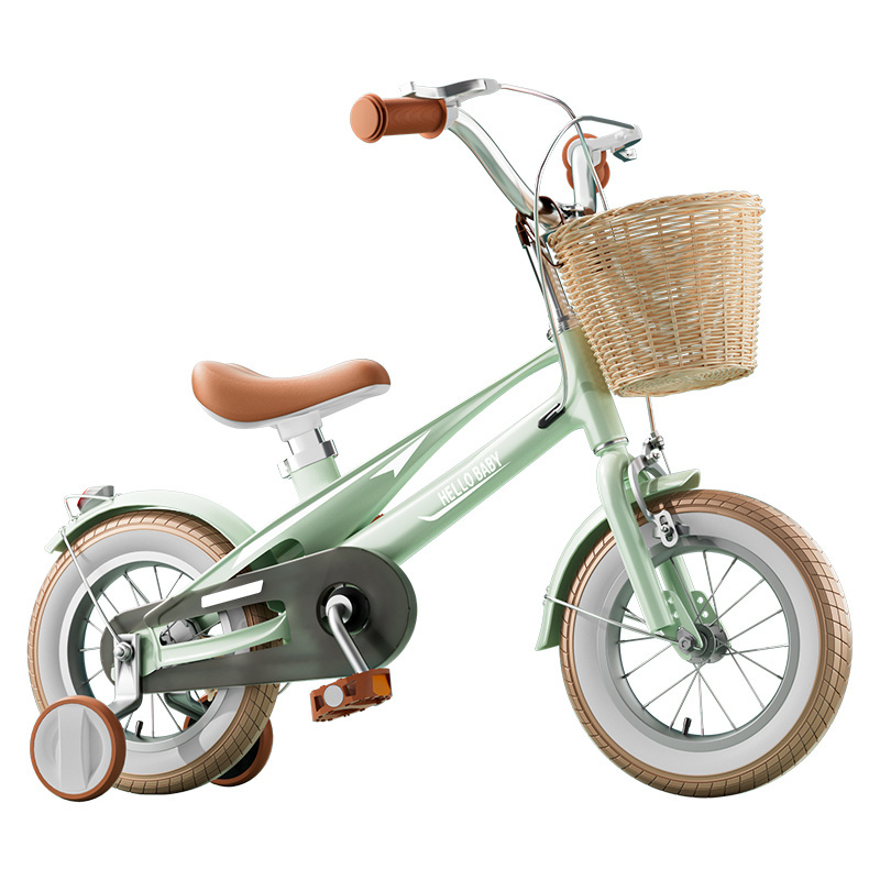 Fashion lightweight magnesium alloy bicycles Boys and girls kids bike with training wheels