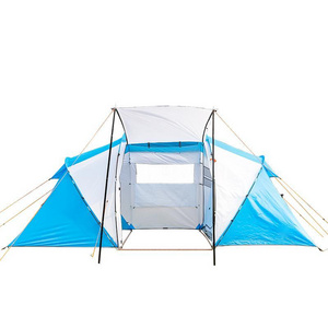 Newest Hot Sale 2 Bedrooms Double Layers Tents Camping Outdoor Family Tent For 4 Persons