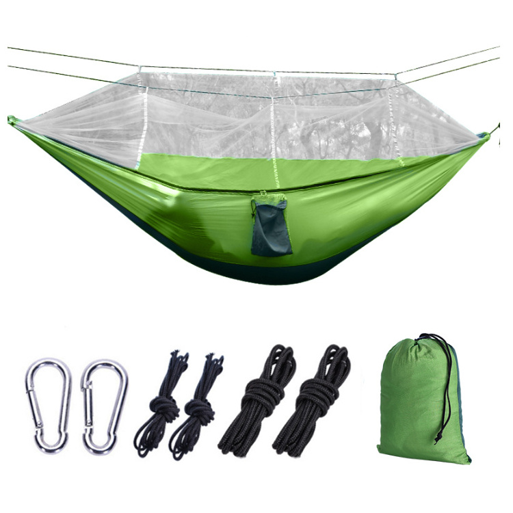 Manufacturers wholesale outdoor lightweight portable camping travel hiking camo mosquito net hammock