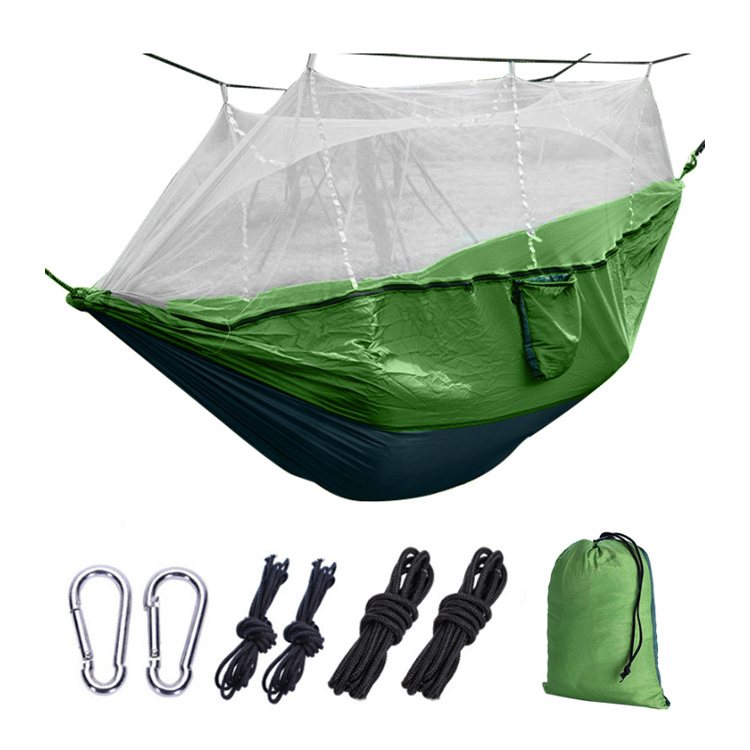 Manufacturers wholesale outdoor lightweight portable camping travel hiking camo mosquito net hammock