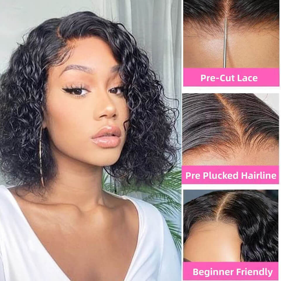 Wholesale Deep Wave HD Lace Front Wigs Cuticle Aligned Water Wave Unprocessed Raw Virgin Brazilian Human Hair for Black Women