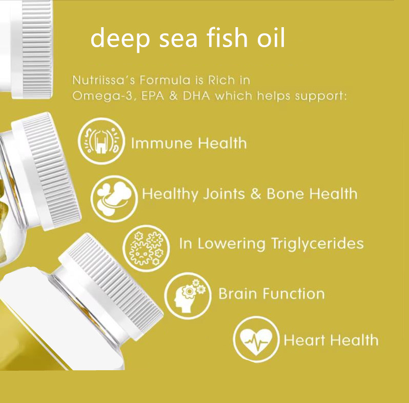 Customized Health Formulas Omega 3 Fish Oil Capsules For Heart Brain & Immune Support Joint Skin  Eye and Heart Health