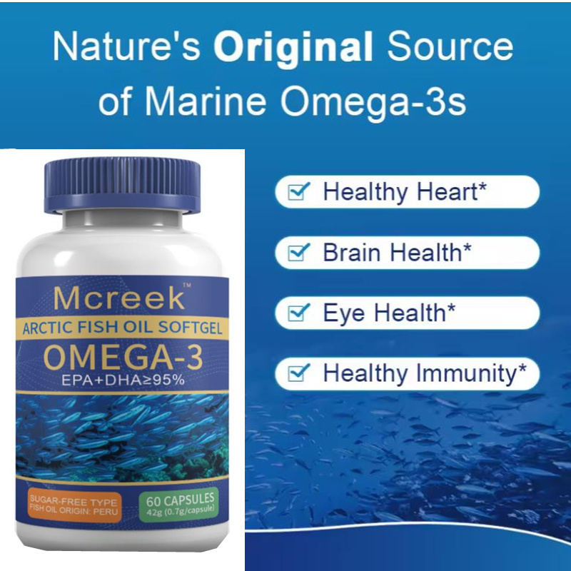 Deep Sea Fish Oil Omega 3 1000 Mg Softgel Capsules For Brain Benefits Bulk Fish Oil Capsules