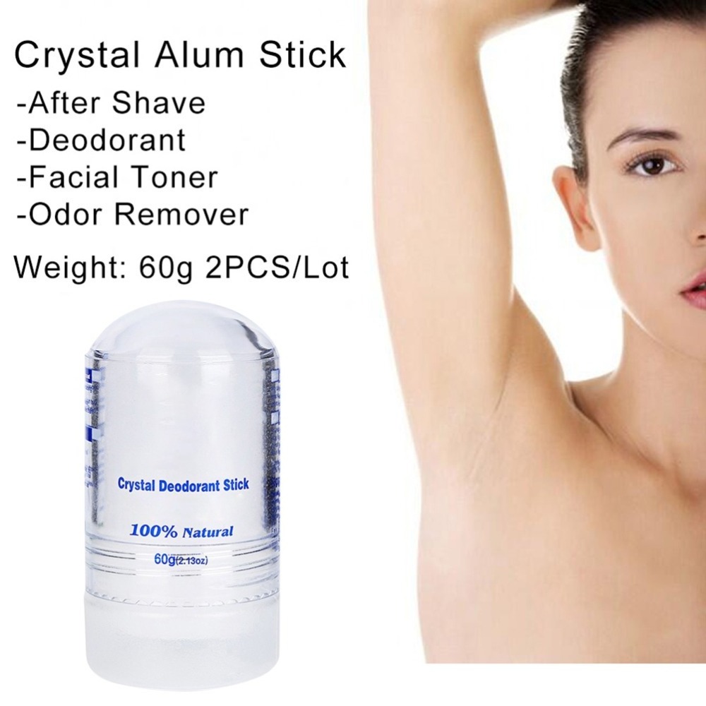 Alum Crystal Stone Antiperspirant 100% Natural 24 Hours Deodorant Sticks