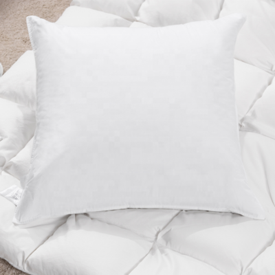 High Quality 100% feather Filling Cushion Insert throw pillow inserts Custom size Square White Pillow