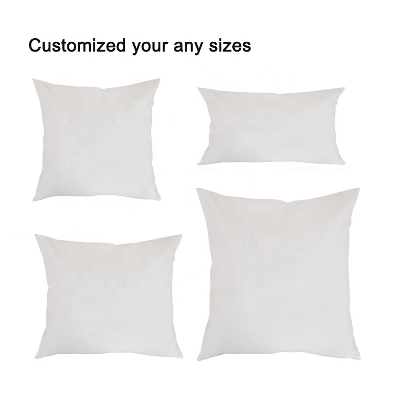 High Quality 100% feather Filling Cushion Insert throw pillow inserts Custom size Square White Pillow