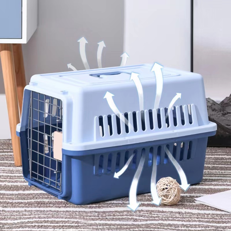 Low MOQ Airline Approved Plastic For Sale Large Dog Pet Cages, Carriers Cat Air Travel Sky Kennel Carrier Cage