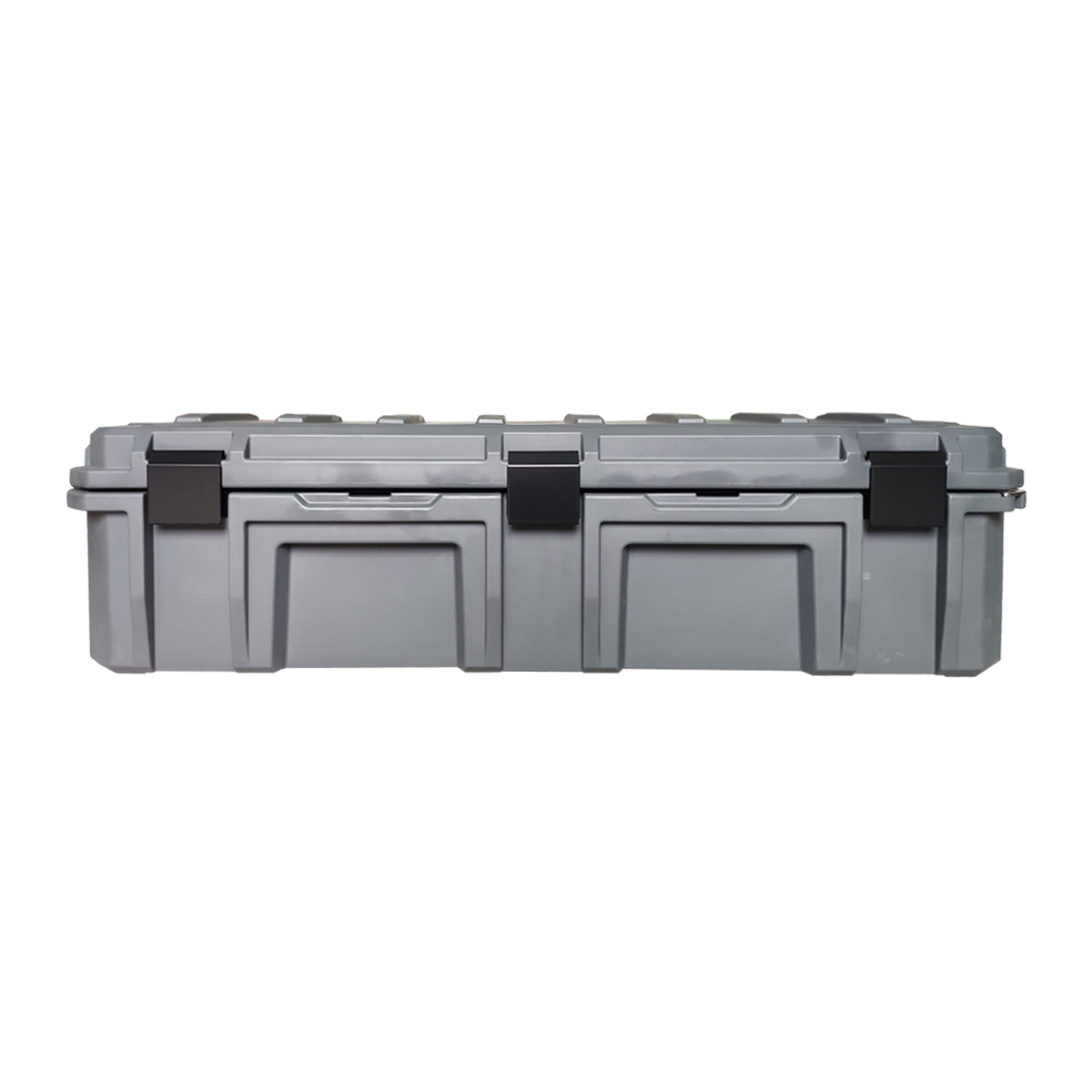 Hard Plastic Portable Roto-molded tool box with stainless steel latches