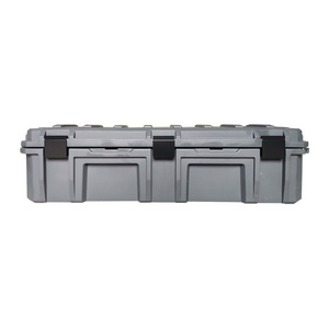 Hard Plastic Portable Roto-molded tool box with stainless steel latches