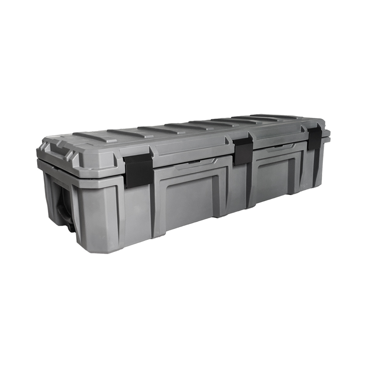 Hard Plastic Portable Roto-molded tool box with stainless steel latches