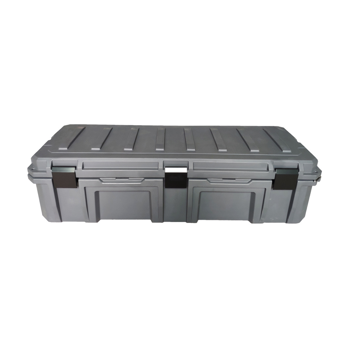 Hard Plastic Portable Roto-molded tool box with stainless steel latches