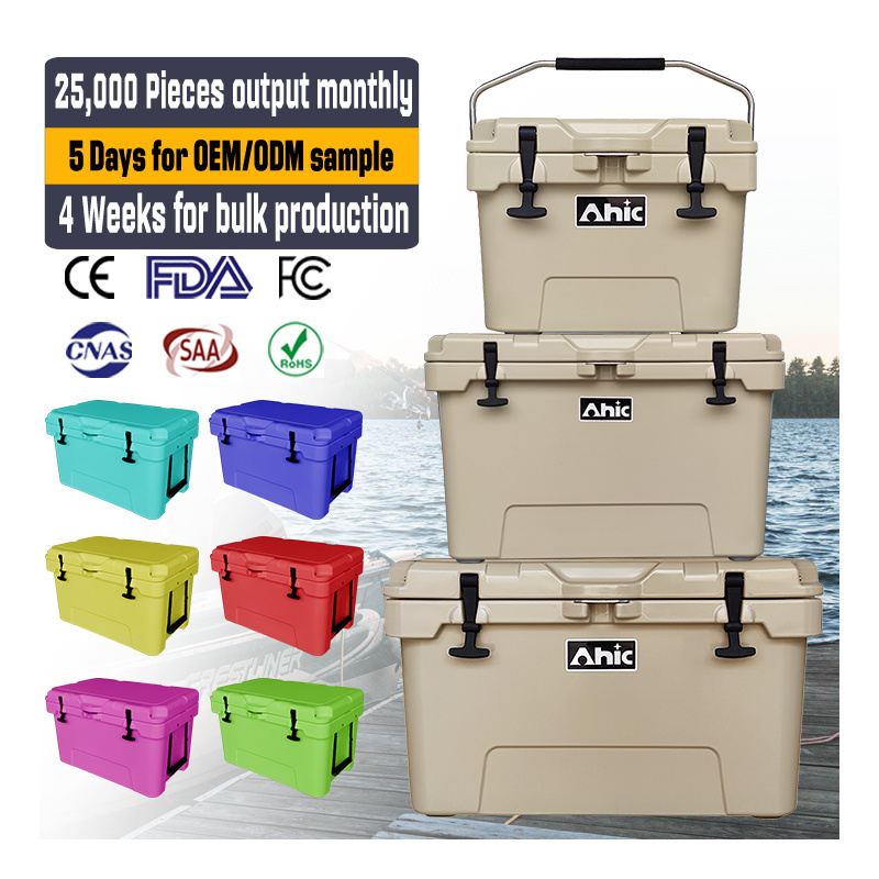 hard rotomolded coolers PE ice chest camping cooler box for picnic