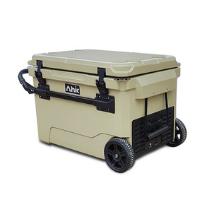 New product Rotomolding Car Refrigerator 55L Portable Freezer Compressor Electric Cooler for Truck Car RV Home and Camping