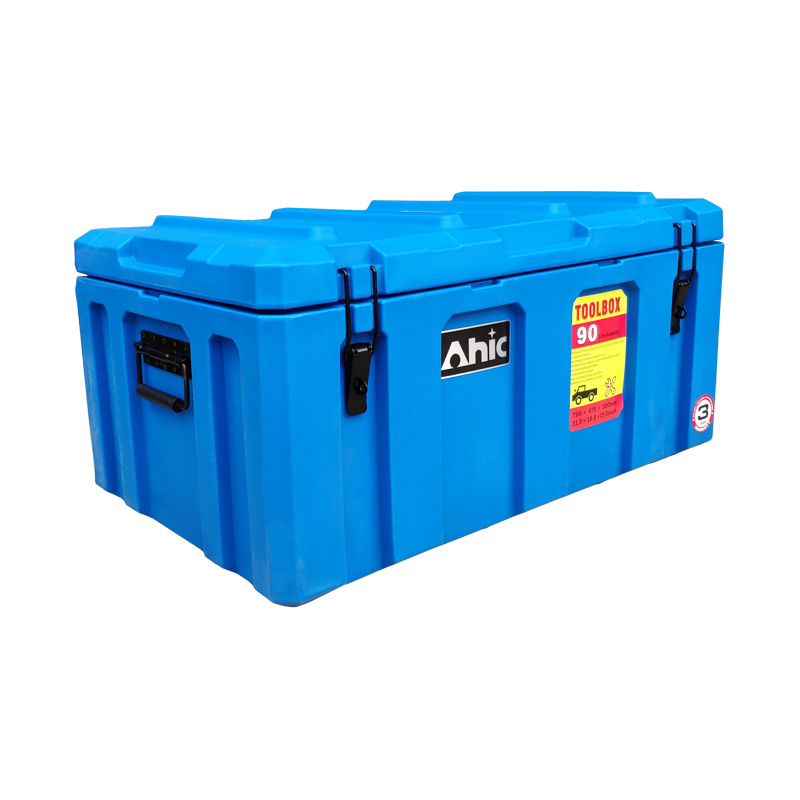 AHIC 90l waterproof food grade hard shell EVA foam travel  portable easy carrying  tool box