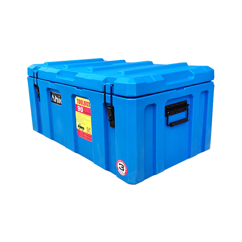 AHIC 90l waterproof food grade hard shell EVA foam travel  portable easy carrying  tool box