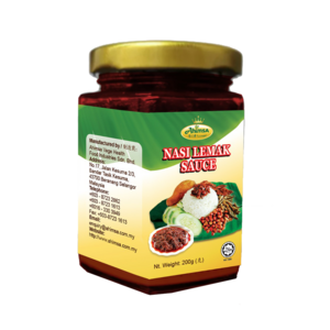 Ahimsa Nasi Lemak Sambal Bottle Sauce, Hot& Spicy Chili Plant-based Malaysian Coconut Rice Samba Instant Paste