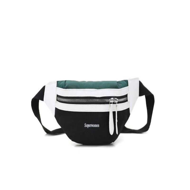 Wholesale Cheap Mixed Color Canvas Sling Bag Fanny Pack with Letter for Travel Outdoor