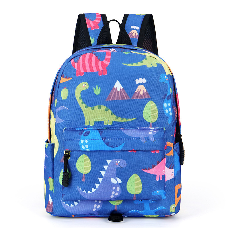 Factory Wholesale High Quality Canvas Lightweight Kindergarten Primary Bag Backpack Cartoon Portable School Bags