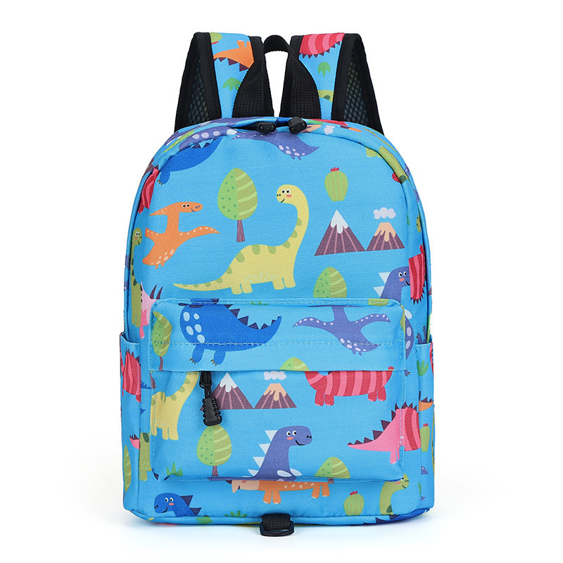 Factory Wholesale High Quality Canvas Lightweight Kindergarten Primary Bag Backpack Cartoon Portable School Bags