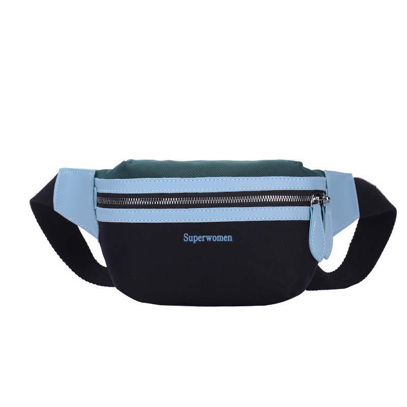 Wholesale Cheap Mixed Color Canvas Sling Bag Fanny Pack with Letter for Travel Outdoor