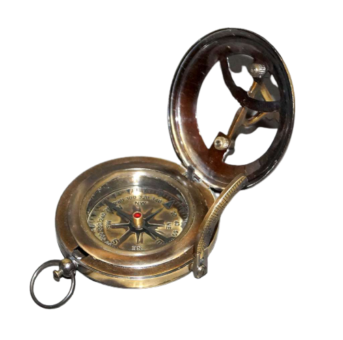 High Quality Push Button Sundial Compass Office Desk Decor at Reasonable Price