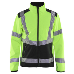 Outdoor Night Riding Running Hi-Vis Yellow Safety Vest Reflective Jacket