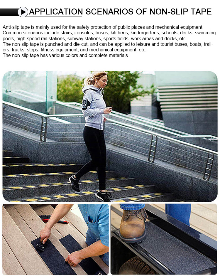 Eonbon Stair Treads Non-slip Outdoor Waterproof Stair,Floor Self Adhesive Walk Colored High Anti Slip Grip Tape