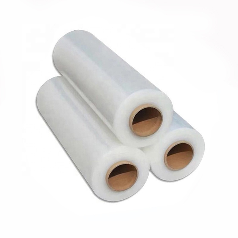 Industrial transparent plastic stretch wrap film roll wrapper