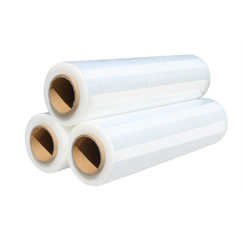 Industrial transparent plastic stretch wrap film roll wrapper