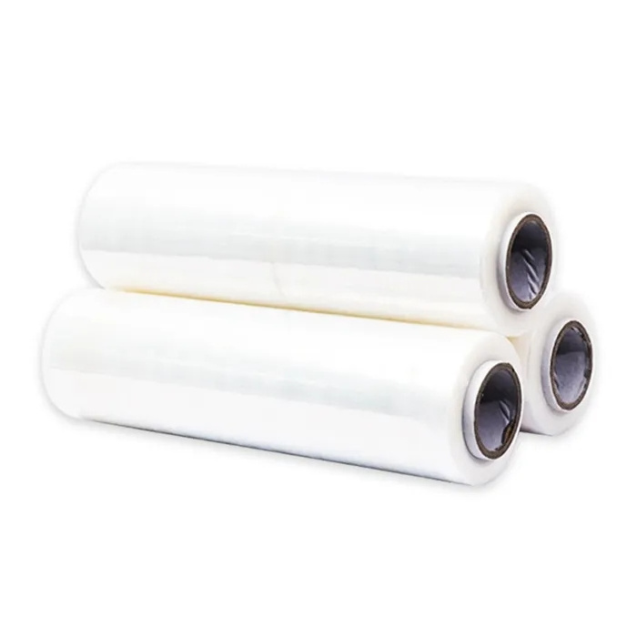 Lldpe Strech Film Roll Polyethylene 12 Micron Shrink Wrap Film Plastic Pallet Wrapping Hand Stretch Film