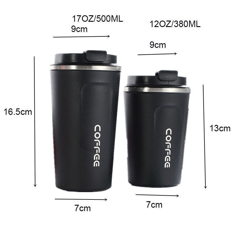 Wholesale 12/17oz double wall 18/8 thermos coffee vacuum Insulated travel stainless steel coffee mug