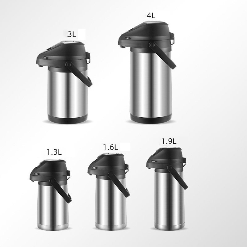 Hot Sale 1.3L1.9L 2.5L 3L 4L Vacuum Insulated Stainless Steel Lever Action Airpot Thermal Water Coffee Dispenser With Pump