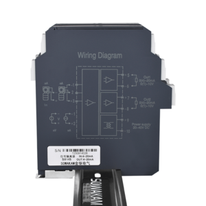 DC Signal Isolator 0-10V 4-20mA Analog Signal Isolator 1 in 2`out Signal Isolator Transmitter