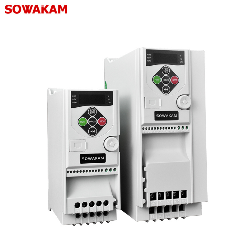 SOWAKAM AC Motor Drive 3HP 2.2kW 2HP 1.5kW 60Hz 50Hz Speed Regulator 220V/380V Variable Frequency Inverter VFD VSD