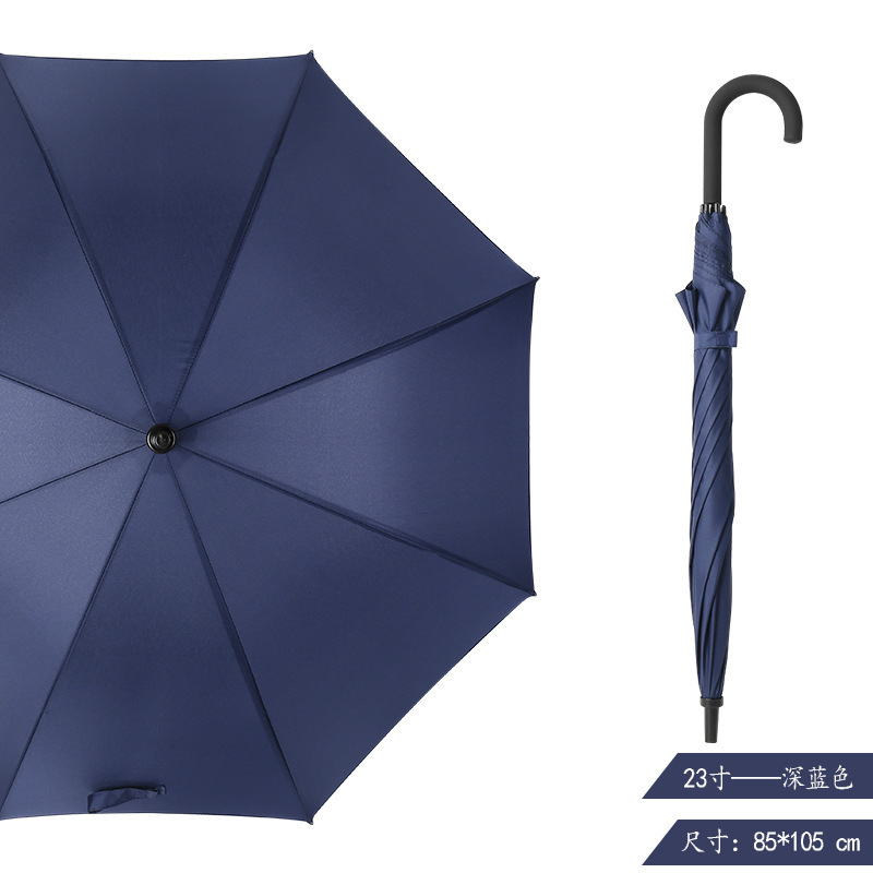 Promotional Advertising Wholesale Custom Print Logo Golf Straight Umbrella Windproof Big Umbrella for the Rain