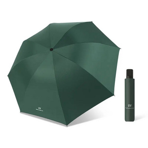 Fashion Sunshade Portable Wind Resistant Automatic Open Rain 3 Folding Sun Fold Umbrella with Logo