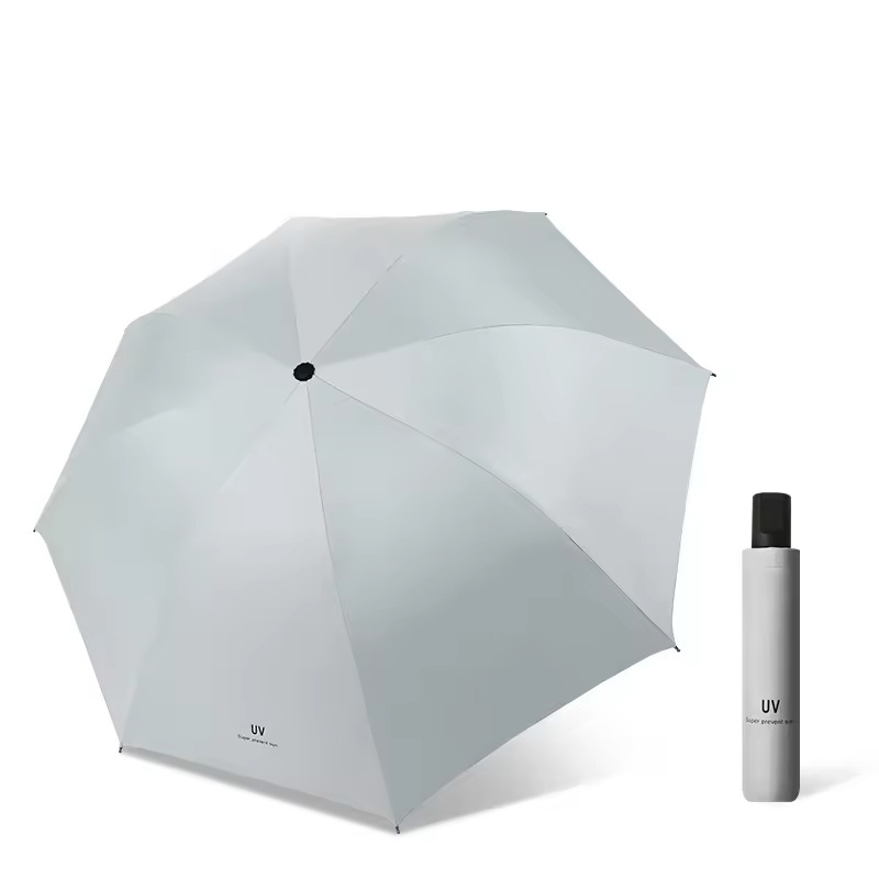 Fashion Sunshade Portable Wind Resistant Automatic Open Rain 3 Folding Sun Fold Umbrella with Logo