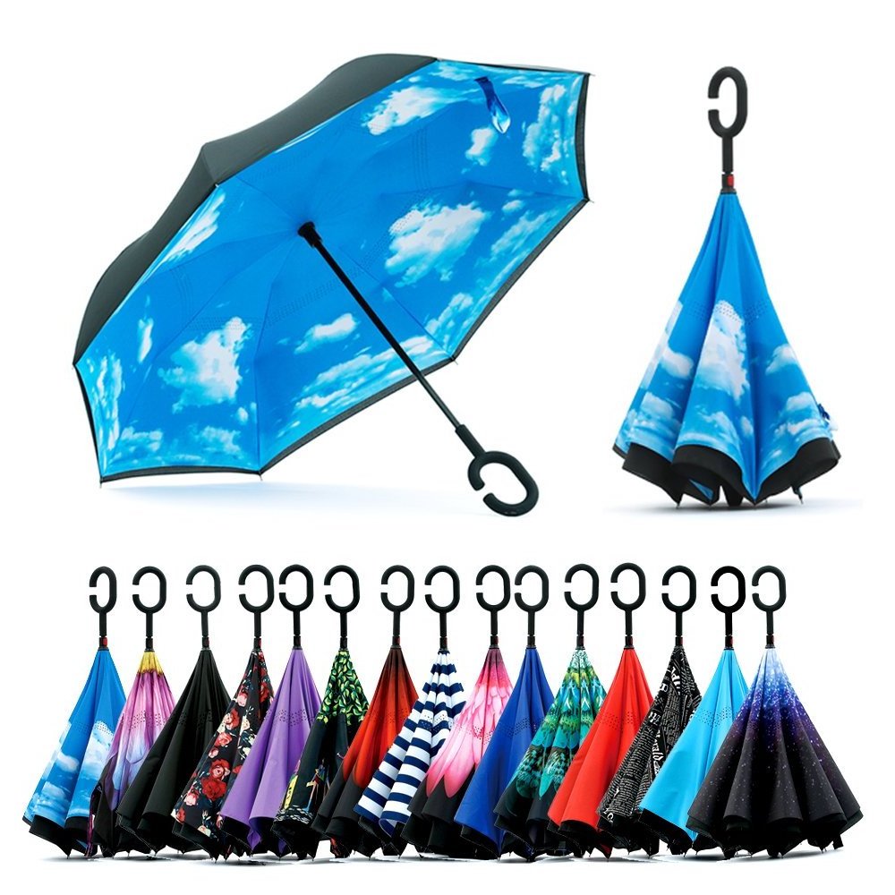 Fashion Folding Rainbow Umbrella Lightweight Anti Wind and Water Big Parasol Outdoor Travel Paraguas Umbrellas