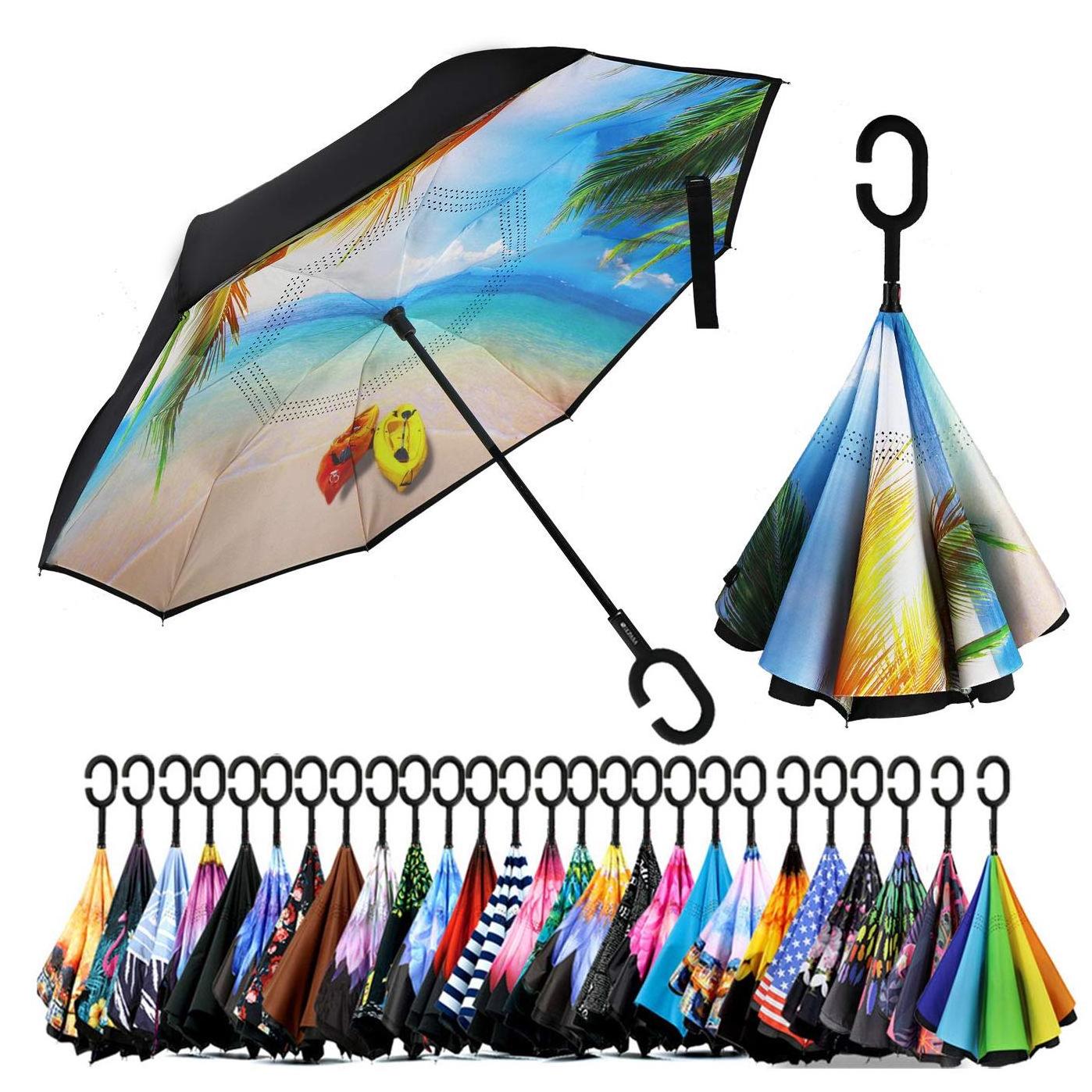 Fashion Folding Rainbow Umbrella Lightweight Anti Wind and Water Big Parasol Outdoor Travel Paraguas Umbrellas