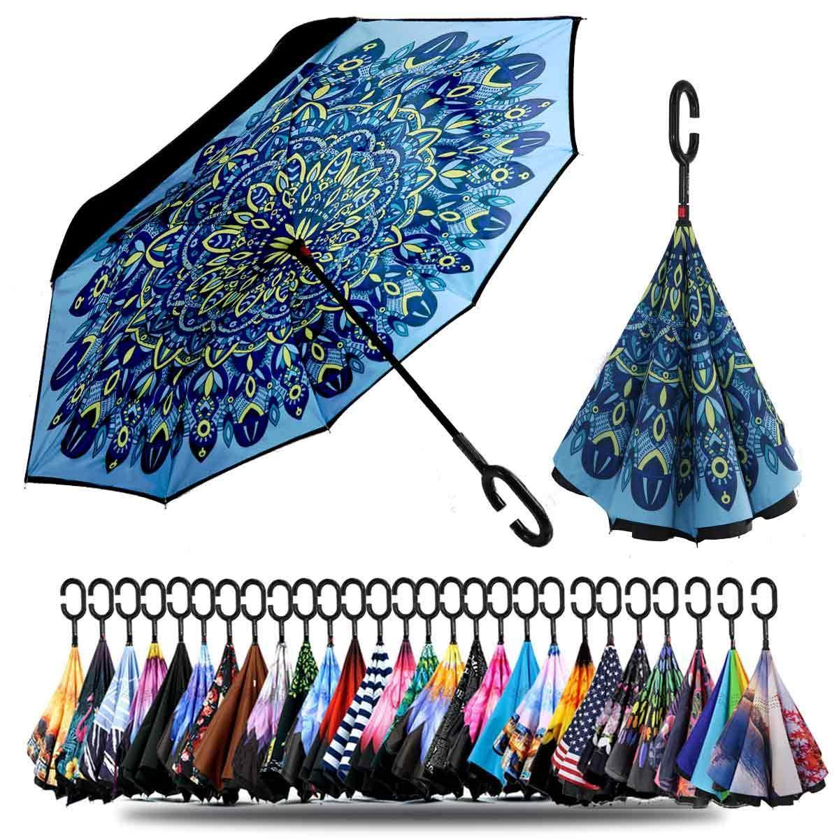 Fashion Folding Rainbow Umbrella Lightweight Anti Wind and Water Big Parasol Outdoor Travel Paraguas Umbrellas