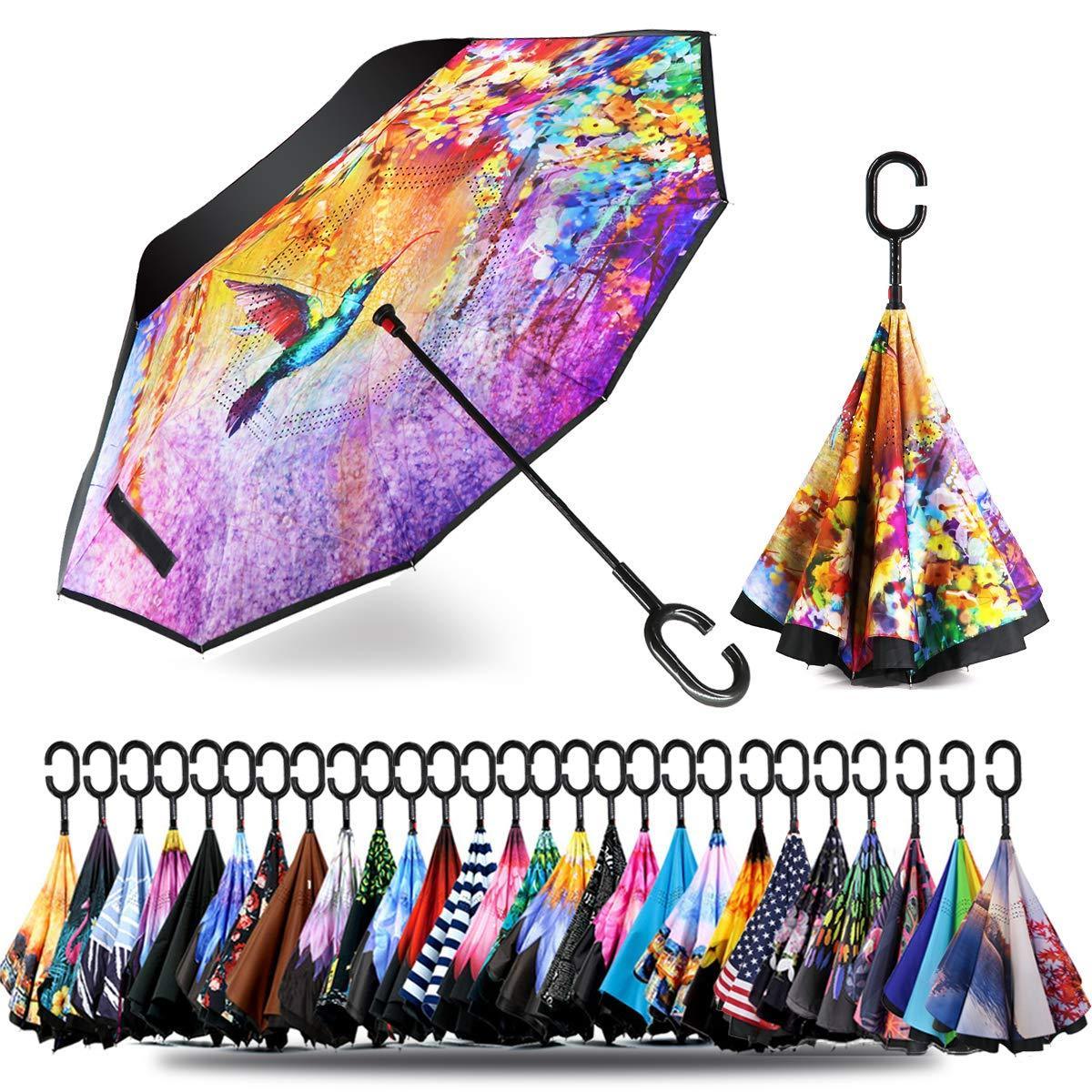 Fashion Folding Rainbow Umbrella Lightweight Anti Wind and Water Big Parasol Outdoor Travel Paraguas Umbrellas