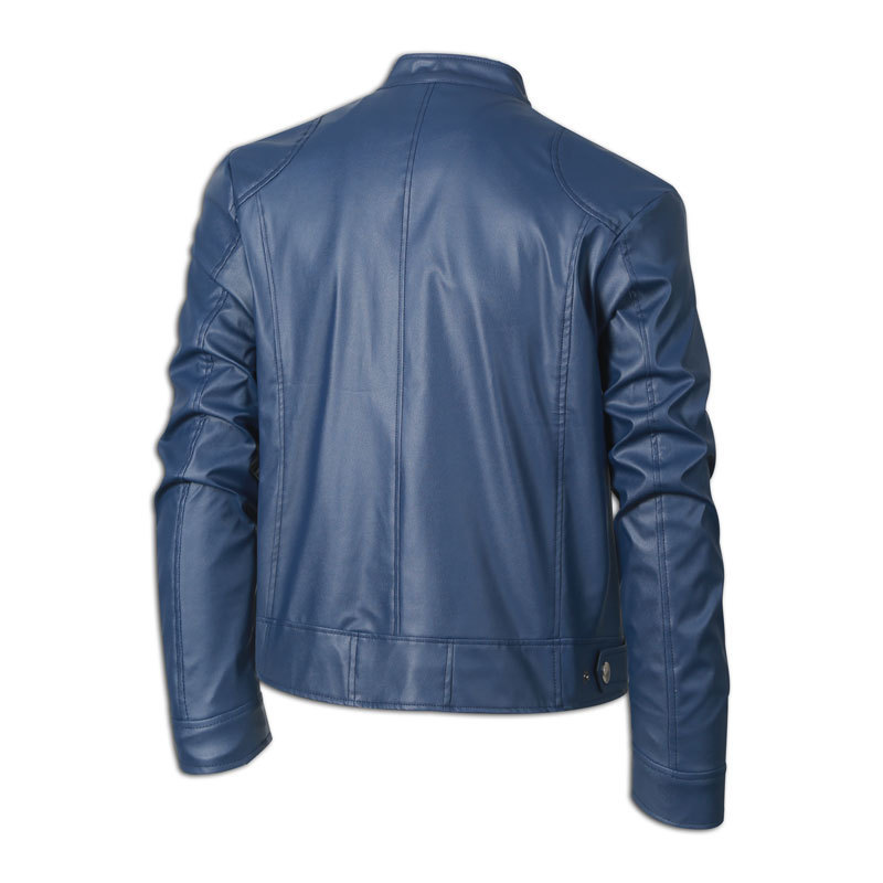 Men's windproof breathable leather jacket Men's Autumn/Winter leather jacket Classic men's motorcycle outdoor jacket