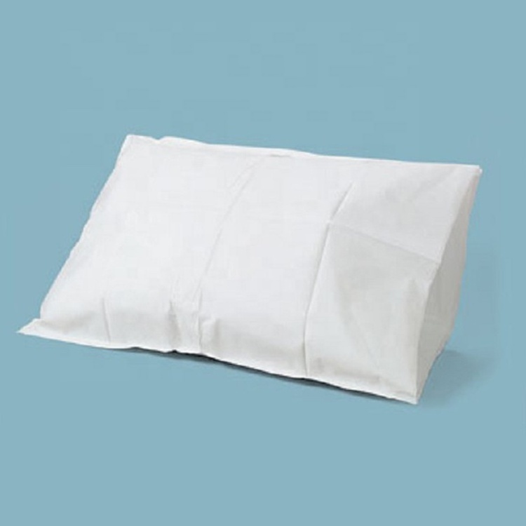 Hot selling Customized Travel hospital Non-woven cotton pillow cover disposable pillow case