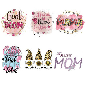 Mother's Day Wholesale Custom Vinyl Transfer Sticker Iron On DTF Transfers Designs Ready To Press for T shirt Heat Transfer