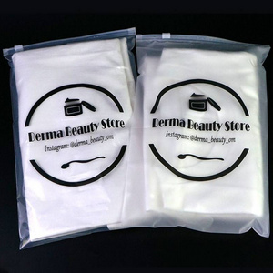 Custom Printing PE-EVA Frosted Zip lock For Clothes Packaging Poly plastic Clothing Packaging Bag Customized Plastic Zipper Bags