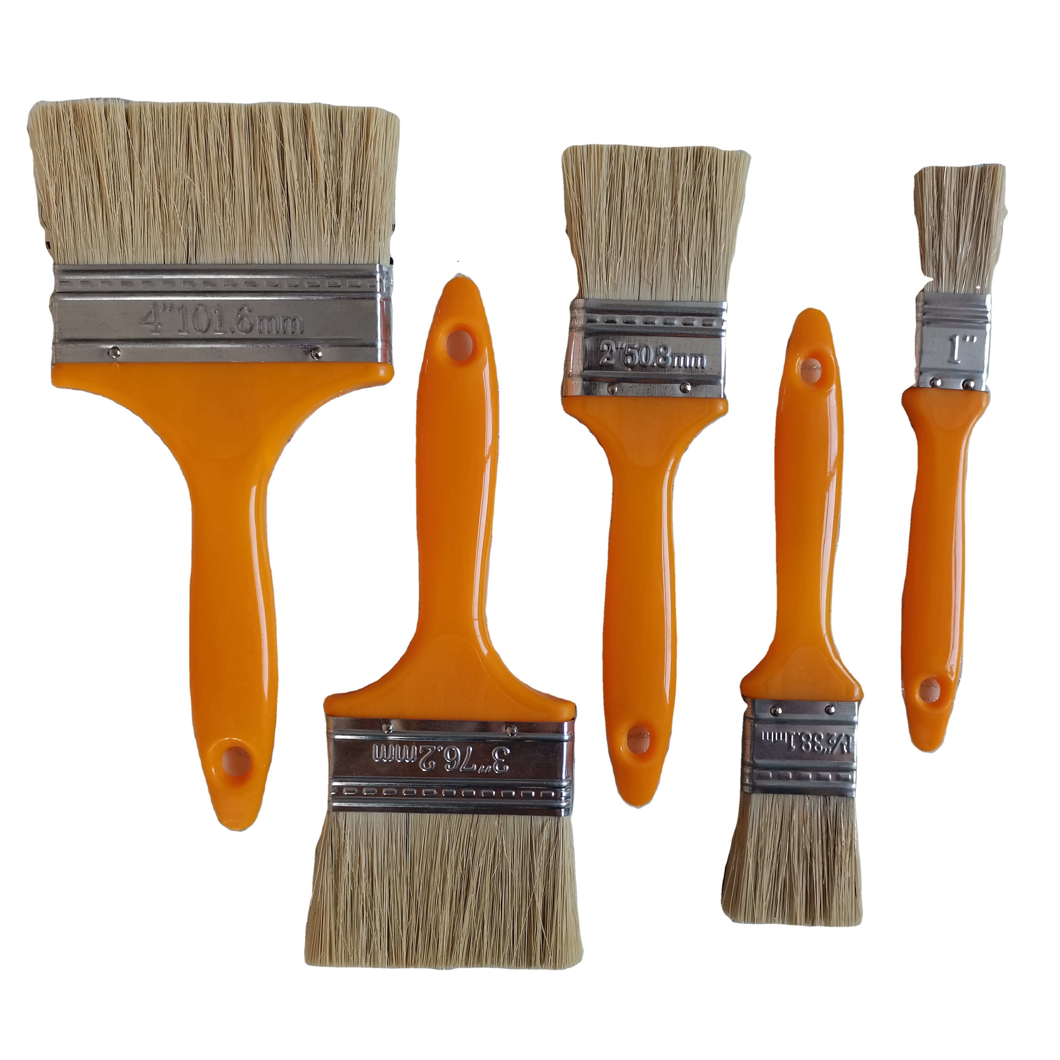 high quality plastic handle natural bristle paint brush