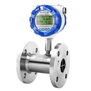 Flange Flow Meter with Stainless Steel 304 Turbine for Water/Oil/Fuel/Diesel/Methyl Alcohol/Clean Liquid pulse 4-20mA output