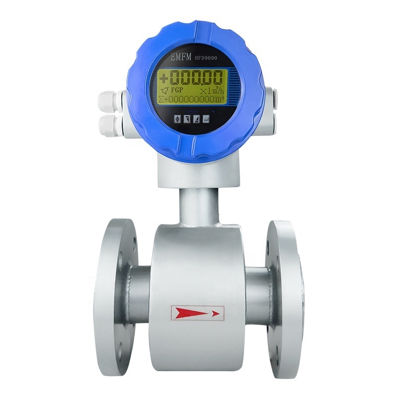 4-20mA RS485 Modbus Sewage Waste Water Mud Slurry Flow Meters 3-inch Electromagnetic Flow Meter